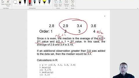 Statistical Methods in Research: Summarize data (numerical)