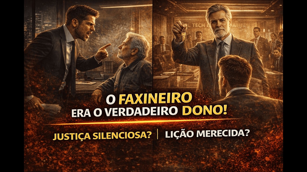 O CEO expulsou o velho faxineiro da empresa — minutos depois, ele descobriu quem era o dono de tudo.