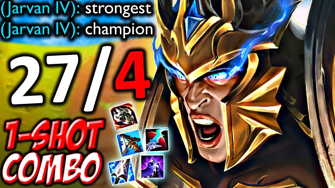 MOST POWERFUL CHAMPION IN LOL (FULL AD JARVAN IV) - YouTube