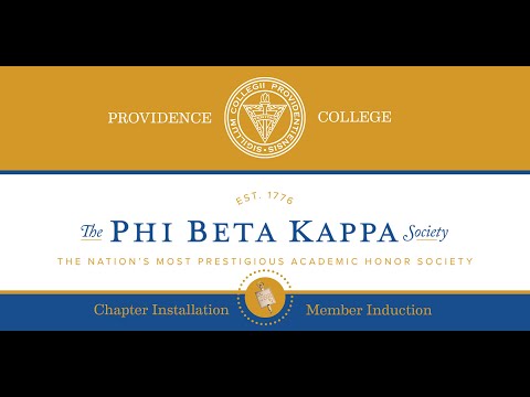 Phi Beta Kappa Installation Ceremony