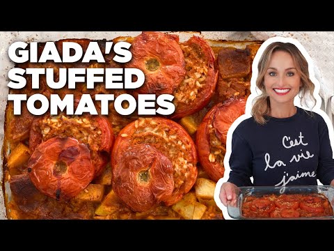 Giada De Laurentiis Stuffed Tomatoes Giada At Home Food Network