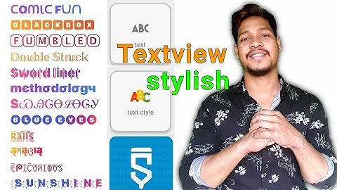 Text front stylish change textview is how in sketchware/Aaura Technical