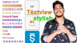 Text front stylish change textview is how in sketchware/Aaura Technical