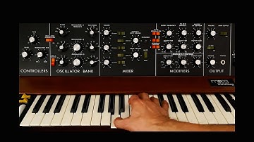 MINIMOOG MODEL D - Patch Series  - Chart & Demo - Alpha IV Lead Synth  #minimoog