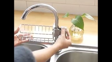 Giá để rẻ rửa bát, inox kẹp vòi nước tiện dụng - GIA DỤNG TIỆN ÍCH #shorts