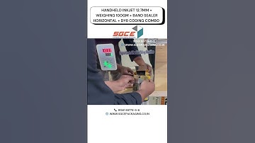 Handheld inkjet 12.7mm + Weighing 100gm + band sealer horizontal + DY8 coding combo #shorts