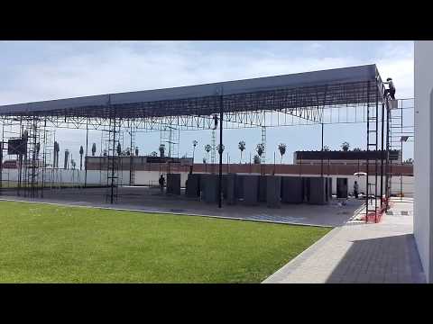 Estructura toldada de 900m2 para colegio