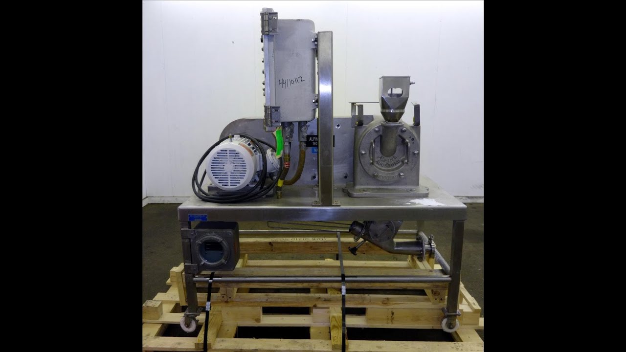 Used- Alpine Pin Mill, Type B 160 UPZ - stock# 44110112 - YouTube