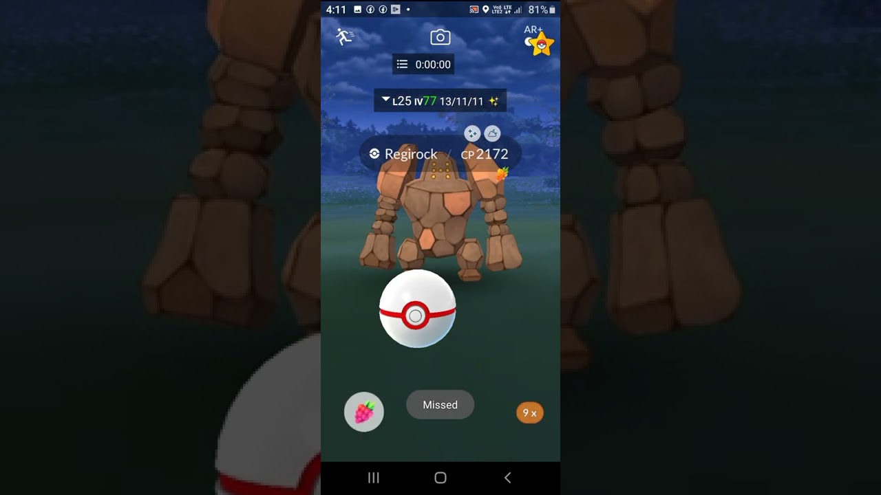 I get shiny regirock in pokeamon go 2 raid and mistake I said shiny mewtwo but it is shiny regirock