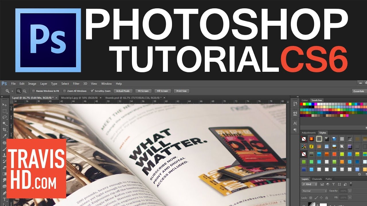 Download Photoshop Magazine Mock Up Tutorial Youtube