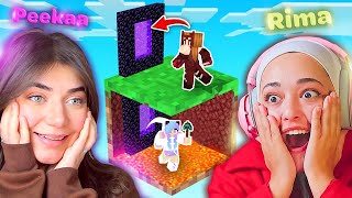 Minecraft one-block #4 - أخيرا وصلنا النذر انا و ريما