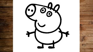 How To Draw George Peppa Pig