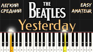 The Beatles Yesterday разбор на фортепиано | Piano Cover. EASY Tutorial (Synthesia)