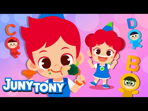 Earth Energy Fruits And Veggies - Vitamin Song | Fruits and Vegetables for Kids | Preschool Song | JunyTony