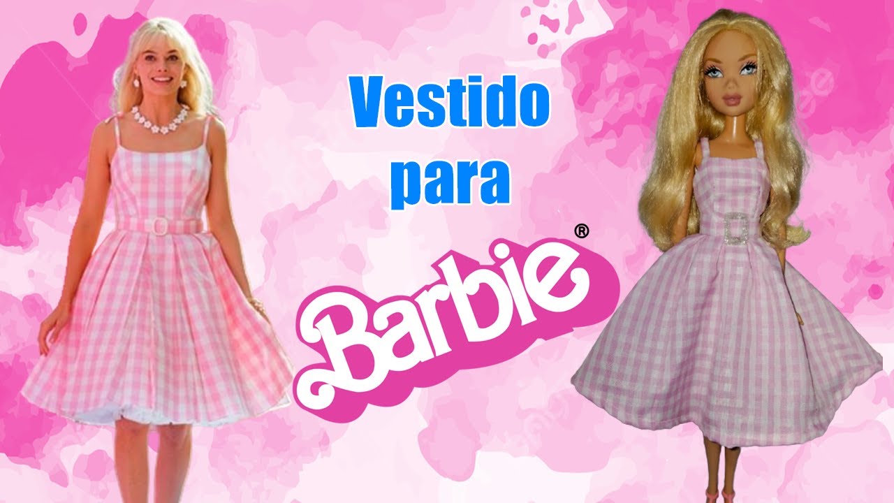 BARBIE | Vestido Barbie movie 2023 | Como hacer vestido para Barbie |
