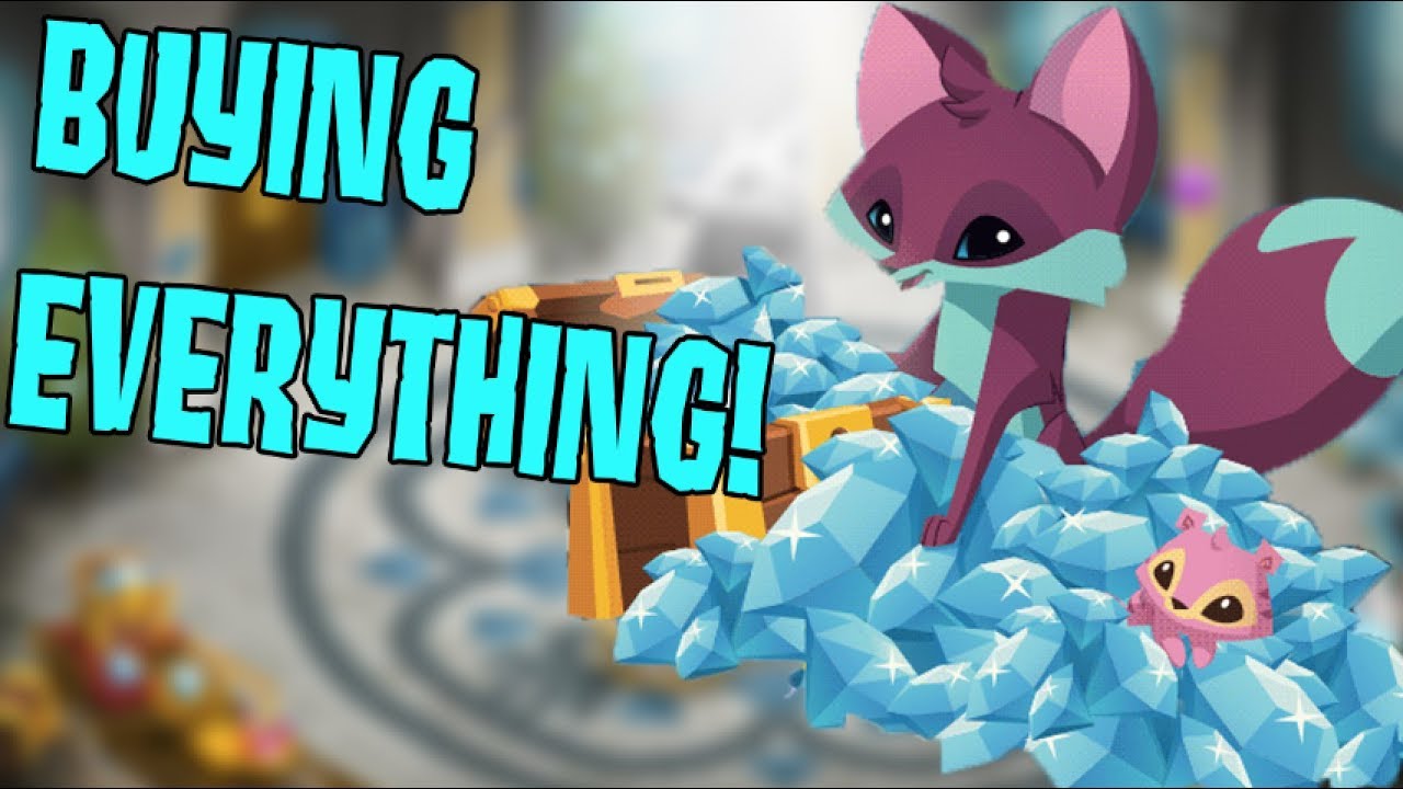 Buying Every Single Item In The Diamond Shop On Animal Jam - YouTube