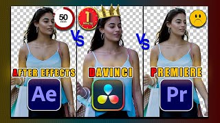 Who is King🔥! Remove Background II After Effects VS 🔥DaVinci Resolve🔥 & Premiere Pro !