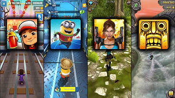 Subway Surfers Beijing Vs Minion Rush Despicable Me Vs Lara Croft Relic Run Vs Temple Run 2 Sky Summ