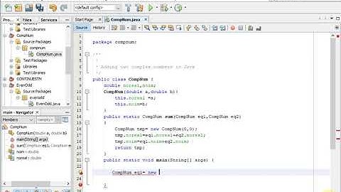 Adding two complex numbers in Java