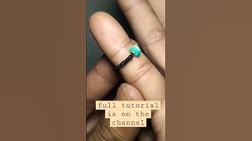 macrame ring | micro macrame tutorial #diybracelets #macramebracelet #diy #craft