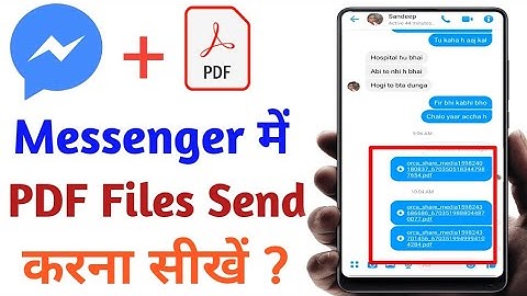 How To Send PDF File in Fb Messenger in mobile | How to Send PDF File in Facebook in Mobile