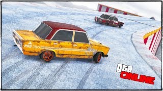 ГОНКИ ПО ЛЬДУ! ПОКАЖИ СВОЙ СКИЛЛ ДРИФТА НА ЖИГУЛЯХ! GTA 5 ONLINE (ГТА 5 ГОНКИ)