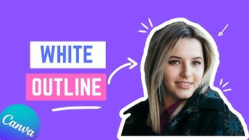 How to add white outline on thumbnail image in Canva | Thumbnail Design in Canva #canvatipsandtricks