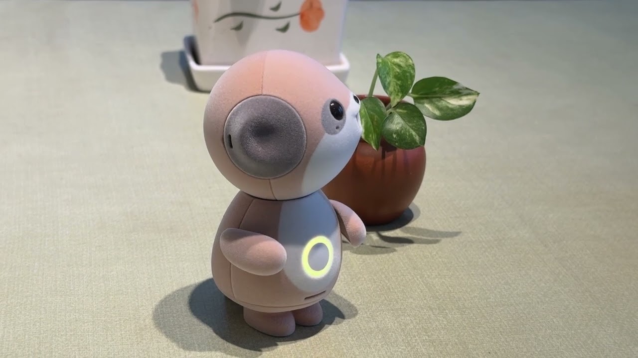 シャープ「ポケとも」にピンクのカーネーションを見せてみた! - YouTube