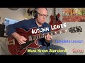 Autumn leaves complete guitar lesson