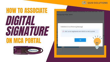 How to Associate Digital Signature on MCA Portal & Solve DSC is not Registered on MCA Portal Error.