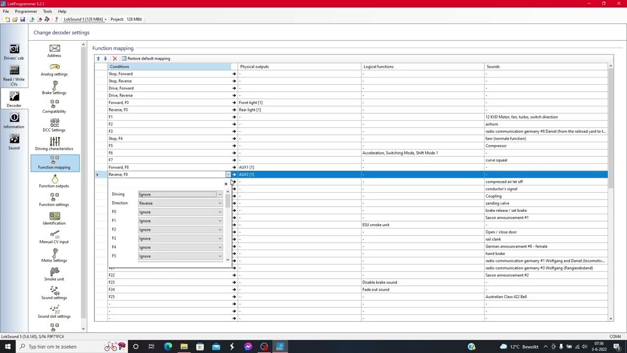 ESU Lokdecoder uitlezen