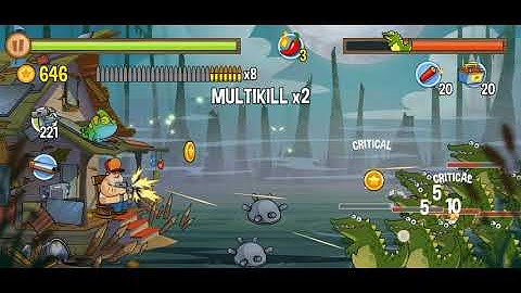 Swamp Attack - Uzi max upgrade