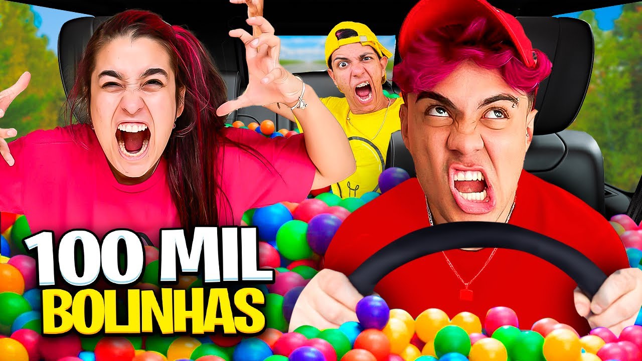 COLOCAMOS 10.000 BOLINHAS NO CARRO DA EMILLY VICK - YouTube