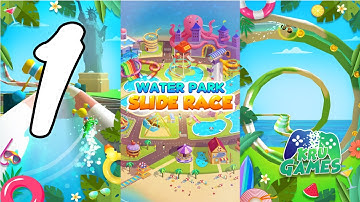 Waterpark: Slide Race Gameplay Walkthrough #1 (Android, IOS)