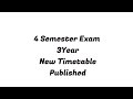 Fourth Sem 3 year New timetable Published #calicutuniversity #fourthsemester 