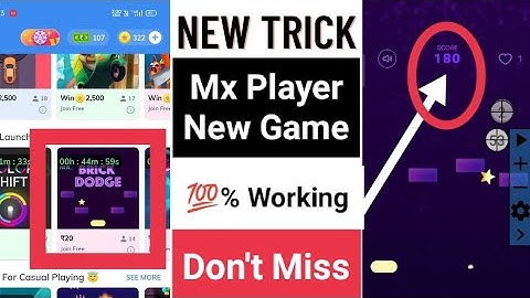 Mx player game tricks | Mx player new game unlimited score trick | Mx player game earning trick