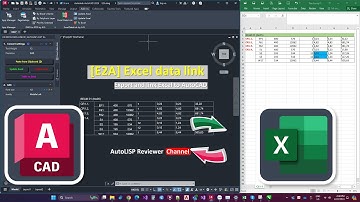 Excel data link | Export table and Link from Excel to Drawing in AutoCAD | AutoLISP Reviewer