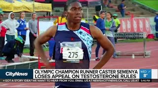 Olympian Caster Semenya loses appeal on testosterone rules