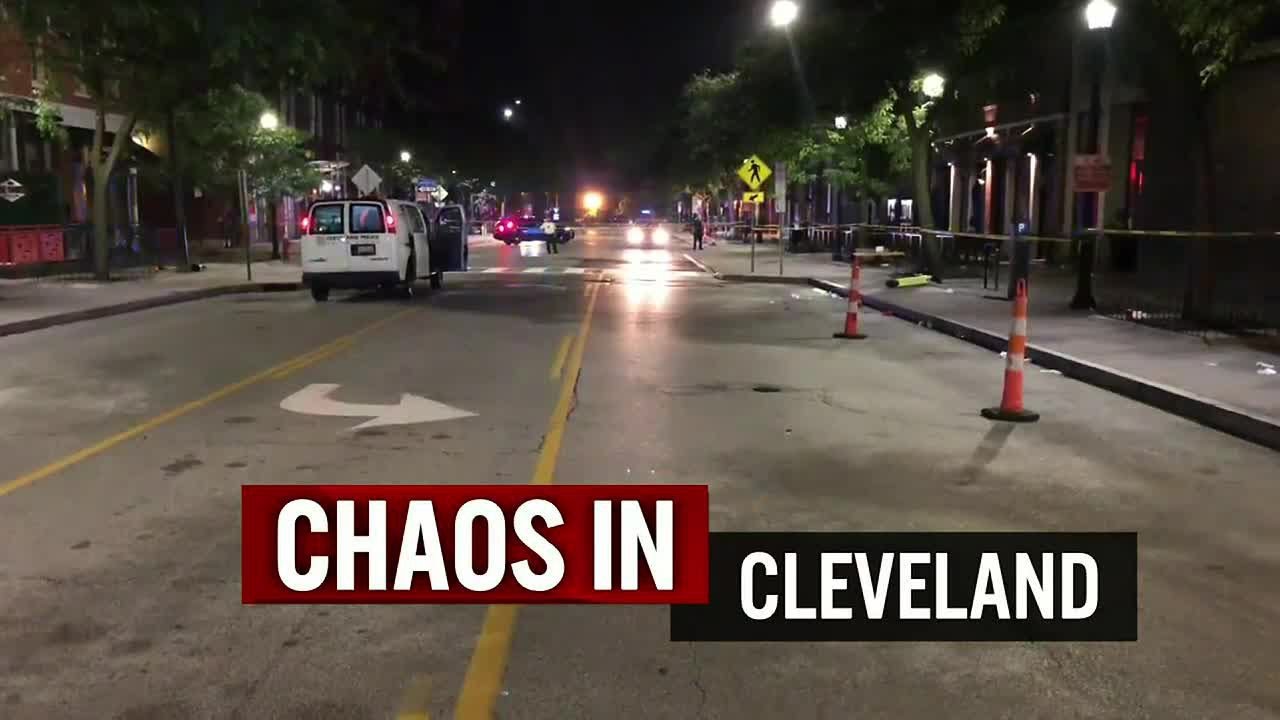 CHAOS IN CLEVELAND: 9 injured in mass shooting - YouTube