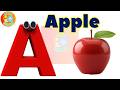 A is for Apple 🍎 Phonics Song | Cartoon Animated Various Nursery Rhymes in English