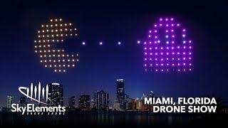 Miami Drone Show! (80s-Themed, Retro, Pop Culture) | Sky Elements Drone Shows