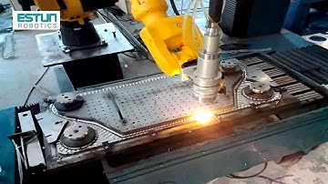 Estun robotics application in laser welding