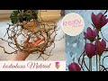 Holzschale aus Ästen selber machen 🌷 kostenlose Deko 2022 Gartendeko Blumen und Frühlingsdekoration