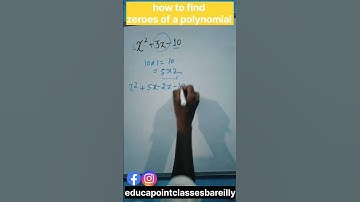 How to Find Zeroes of a polynomials 😱🔥class 10th & 12th Board exam 🔥 #maths #polynomials #education