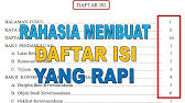 Cara SejajarkanTitik Titik dan Nomor pada Daftar Isi 