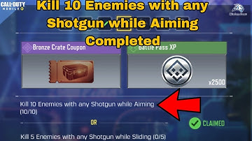 Kill 10 Enemies with any Shotgun while Aiming Cod Mobile