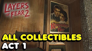 Layers Of Fear 2 - All Collectibles In Act 1 (Movie Posters, Photo Slides, Phonographs...)
