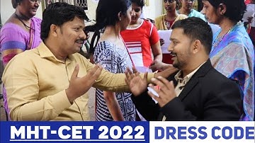 Dress Code for MHT-CET 2022 | Dinesh Sir