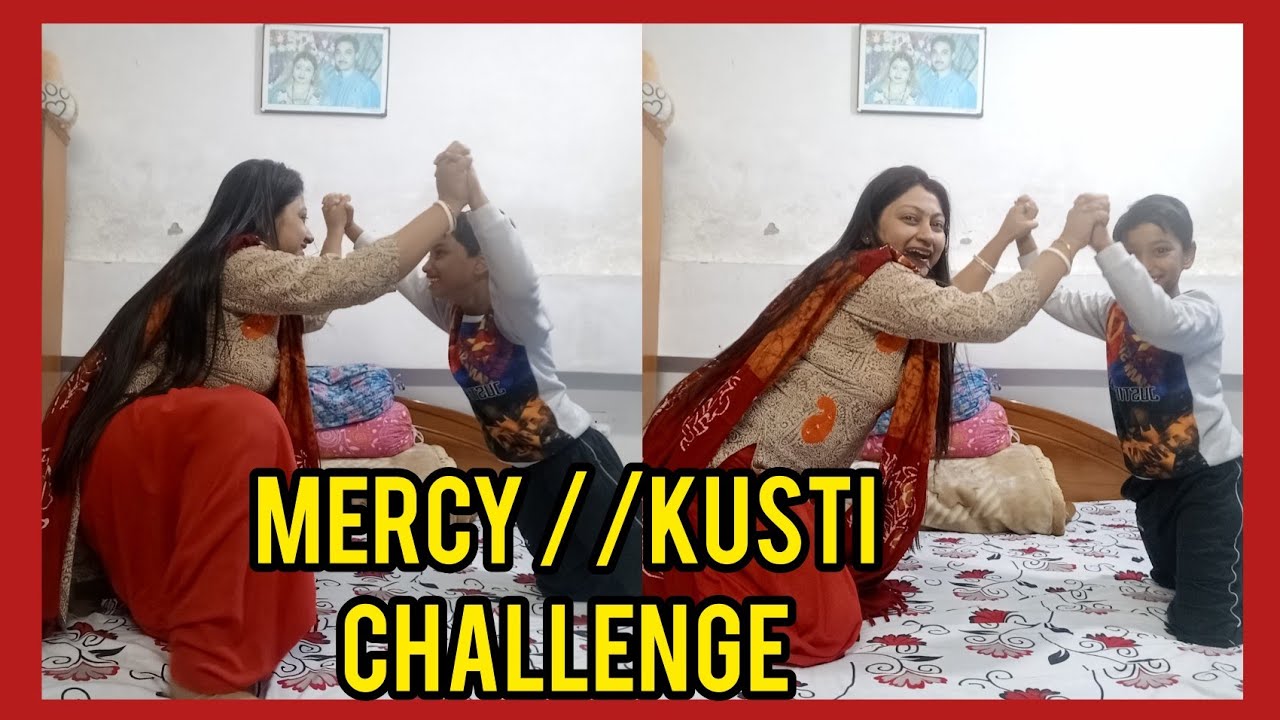 murcy challenge...Jake bole kusti//kusti with my son//funny 🤣 video @SAMIRA's vlog