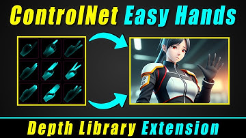 Stable Diffusion ControlNet Depth Library Extension | Easy hands | Controlnet Guidance Start Hands